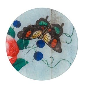 John Derian Butterfly and Berries Plate